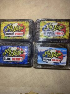 FLY FARM dry sift flavors